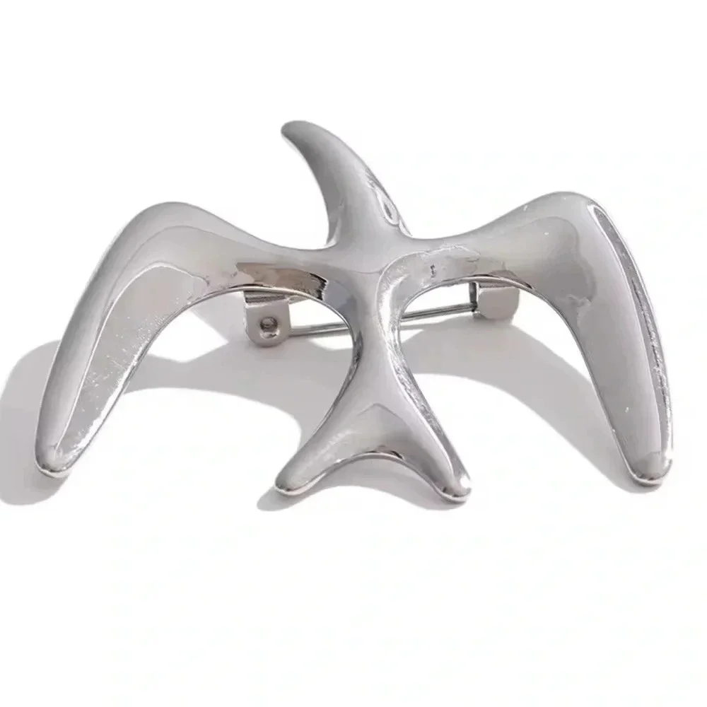 Gold Bird Stainless Steel Waterproof Brooch